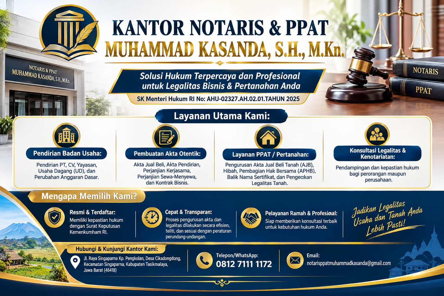 Kantor Notaris dan PPAT Muhammad Kasanda